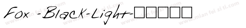 Fox -Black-Light字体转换